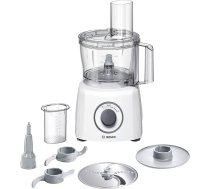 Bosch MultiTalent 3 MCM3100W, 20 funkcijas, 2,3 l maisīšanas trauks, universālais nazis, griešanas ripzāģis ar atgriezenisko disku, trieciena disks (krēms), uzpildes ierīce, vāks, 800 W, balts