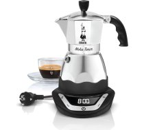 Bialetti Moka Timer elektriskais kafijas automāts ar iebūvētu taimeri, 3 tasītes, 365 W, melns
