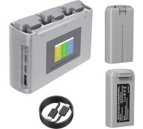 Mini 4K/Mini 2 akumulators ar inteliģento LCD dubulto lādētāju uzlādes turētājs, inteliģentais lidojuma akumulators, kas saderīgs ar DJI Mini 2 / SE / 2 SE / 4K
