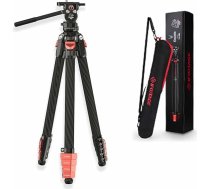 IFOOTAGE Gazelle TC3B+K3.55/140 cm Oglekļa šķiedras kameru statīvs TC3B ar K3 Mini lodveida galvu, sprādzes dizains, viegls 2,9 lbs/1,3 kg