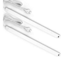LED apgaismojums zem skapja 60 cm, 2 gabaliņi dimmējamam apgaismojumam zem skapja ar bezkontakta sensoru, virtuves gaisma, LED lente virtuves skapīšiem, izlietnēm, gāzes plītīm, 560 lm, 4000 K