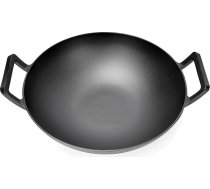 GFTIME čuguna panna Wok 36 cm diametrā gāzes grilam, grilam, indukcijas grilam, ugunsdzirnavām, čuguna panna Weber Spirit, Genesis Gourment System, Enders gāzes grilam, Weber 57 cm kokogļu grilam, čuguns