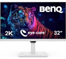 BenQ GW3290QT monitors (32 collas, QHD, IPS, USB-C uzlāde, DP/HDMI, ergonomisks dizains, trokšņu slāpēšanas mikrofons), saderīgs ar MacBook