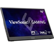 ViewSonic VX1654 16" portatīvais spēļu monitors (1920 x 1080) 144 Hz 6,5 ms SuperClear® IPS Mini HDMI 2 USB C tipa skaļruņi