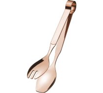 AMEFA bufetes pasniegšanas knaibles, knaibles makaroniem un salātiem, pasniegšanas piederumi, piemēroti mazgāšanai trauku mazgājamā mašīnā, nerūsējošais tērauds 18/10, satīna apdare, vara krāsa, garums 20 cm