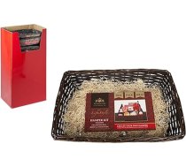 PMS 30x45 cm taisnstūra formas šokolādes dāvanu grozs pašrocīgai izgatavošanai + koksnes šķiedra + celofāns + lenta