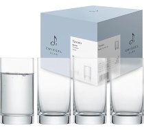 Zwiesel Glas Allround Tavoro dzēriena glāzes (4 gab. komplekts), universālas dzēriena glāzes, trauku mazgājamā mašīnā mazgājamas Tritan kristāla glāzes, ražotas Vācijā (preces nr. 122416)
