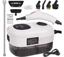 Pārnēsājams tvaika tīrītājs, 2500 W, 1000 ml ūdens tvertne, 6 regulējami ātruma režīmi un 5 veidu uzgaļi virtuves mēbelēm, grīdai, vannas istabai, automašīnas logiem