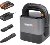 Worx 18 V (20 V Max) bezvadu rokas putekļsūcējs, Cube Vac, WX030, PowerShare, spēcīga sūcējspēka, kompakts un pārnēsājams, komplektā ietilpst akumulators un lādētājs