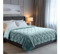 SLEEP COMFY 4 Seasons segas 135 x 200 cm, samts un mikrošķiedra bez pārvalka, elpojoša, hipoalerģiska sega mājām, dzīvojamajai piekabei un kempingam, ar Oeko-Tex® sertifikātu