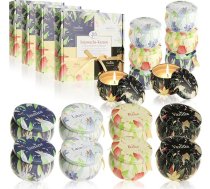 16 sojas vaska sveces, dāvanu komplekts ar dažādu aromātu svecēm, aromterapija, vaska sveces, dāvanu komplekts Valentīna dienai, Mātes dienai un dzimšanas dienai (16 gab. iepakojums, aromātiskās sveces)