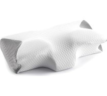 InnovaGoods viskoelastīgā „Conforti“ kakla spilvens ar ergonomisku kontūru, spilvens ar kakla atbalstu, atvieglojums kaklam un pleciem, atpūta, relaksācija un labsajūta, balts