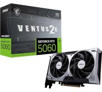 MSI GeForce RTX 5060 8G Ventus 2X OC - 8 GB GDDR7 (28 Gb/s/128 bitu), PCIe 5, Boost: 2527 Hz, HDMI 2.1b, DisplayPort 2.1b