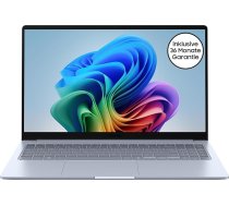 Samsung Galaxy Book4 Edge AI klēpjdators, portatīvais dators, 15,6 collu LCD, Full HD, Snapdragon X procesors (X26), 16 GB RAM, 512 GB atmiņa, Copilot+ PC, safīra zils