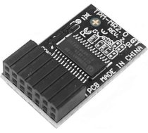 TPM 2.0 LPC SPI modulis 14-Pin - 1 tālvadības pults drošības piederums ar šifrēšanas funkciju pamatplatēm Asus priekš ROG STRIX B350-F GAMING/ROG STRIX B360-G GAMING/ROG STRIX B365-F GAMING SLB9665