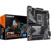 GIGABYTE Z790 Gaming X AX pamatplate - atbalsta Intel Core procesorus, 14. CPU, 16+1+2 fāzes digitālā VRM, līdz 7600 MHz DDR5 (OC), 4xPCIe 4.0 M.2, Wi-Fi 6E, 2.5GbE LAN, USB 3.2 Gen 2x2