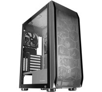 Mars Gaming MC-S2 Compact microATX spēļu datora korpuss, balts, 2 FRGB Rainbow ventilatori ar priekšējo režģi, pilns sānu logs