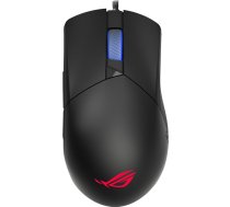 ASUS ROG Gladius III vadu spēļu pele, 19 000 DPI sensors, "Hot Swap" Push-Fit II slēdzis, Ergo forma, ROG Omni peles kājas, ROG Paracord un Aura Sync RGB apgaismojums, 1,7 "x2,7 "x4,8"