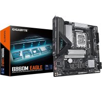 GIGABYTE B860M Eagle pamatplate - Intel Core Ultra procesori, 6+1+2+1 fāzes VRM, līdz 9066MHz DDR5, 1xPCIe 5.0 + 1xPCIe 4.0 M.2, 2.5GbE LAN, USB 3.2 Gen 1