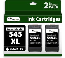 PG-545 XL melnā krāsā priekš Canon 545 XL melnās krāsas kasetnes 545 Black priekš Canon Pixma TS3350 MX495 TR4550 TS3150 TR4551 MG2550s MG2555s TS3151 MG3050 TR4600 MG2950 (2-Black)