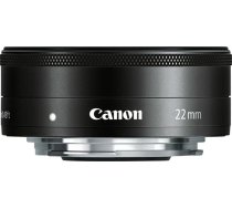 Canon EF-M 22 mm 1:2 STM Pancake objektīvs (43 mm filtra vītne), melns (atjaunots)
