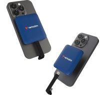 Verbatim Snapback SSD 2TB, Magsafe, ārējais SSD, atbalsta Apple ProRes 4K, USB 3.2 Gen 2x2, līdz 2000MB/s lasīšanai un rakstīšanai, ārējais cietais disks ar 2 x USB-C kabeļiem, iPhone, Android, PC un Mac, zils