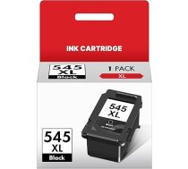 PG-545 XL melnās krāsas kasetne, kas saderīga ar Canon Pixma TS3350, TS3150, TS3151, TS3450, TR4500, TR4550, TR4550, TR4551, MX495, MG2550s, MG2555s, MG2950, 1 melna