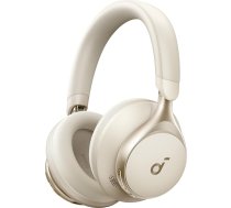 soundcore by Anker, Space One bezvadu Bluetooth austiņas, aktīvā trokšņu slāpēšana, 2X spēcīgāka balss slāpēšana, 40 h atskaņošana, lietotne, Hi-Res Audio, Bluetooth 5.3 (Cafe Latte)