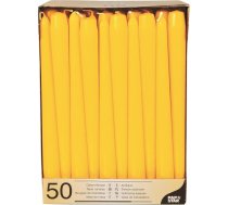 Papstar 17970 50 sveces Diametrs 2,2 x 25 cm, dzeltens
