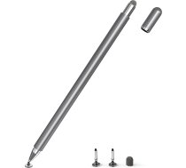 Planšetdatora pildspalva visiem planšetdatoriem, 2 in 1 Stylus Pen Touchscreen Pen visiem planšetdatoriem/mobilajiem tālruņiem, Apple iPad, iPhone, Samsung, Surface, Lenovo, Xiaomi, Chromebook, Huawei Android iOS utt. Metālisks