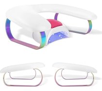 U formas nagu roku atpūtas spilvens miega spilvens PU ādas manikīra roku balsts ar neslīdošu noņemamu kronšteinu nagu salona tehniķa DIY rīki (White P)