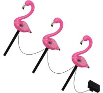 Artibetter Solar Gartenleuchten Flamingo mit Erdspieß Solarleuchte aus Kunststoff für Außenbereich für Rasen und Innenhof Energiesparend und Dekorativ