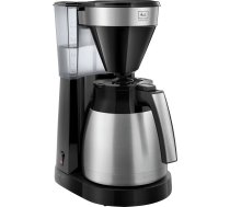 Melitta Easy Top Therm tērauda filtru kafijas automāts ar nerūsējošā tērauda termokrūzi līdz 10 tasēm kafijas melnā/necaurspīdīgā tērauda krāsā