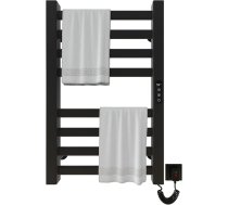 Elektriskais dvieļu radiators, 450 x 700 mm, inteliģentā konstanta temperatūra, dvieļu sildītājs, vannas istabas radiators, elektriskais dvieļu radiators, oglekļa šķiedras sildītājs, antracīta melns, melns, labā krāsā