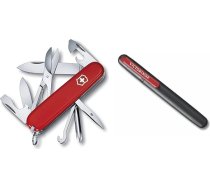 Victorinox, Šveices armijas nazis, Super Tinker & Dual Knife Sharpener Outdoor, kabatas nažu asinātājs, mazais asināmais akmens, melns