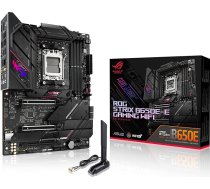 ASUS ROG STRIX B650E-I Gaming WiFi pamatplate Socket AMD AM5 (Ryzen 7000, Mini-ITX, DDR5 atmiņa, 10+2 barošanas pakāpes, USB 3.2 Gen 2 Type-C, PCIe 5.0, Q-Release, WiFi 6E, Aura Sync)