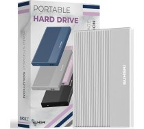 SUHSAI Ārējais cietais disks 120GB ārējais cietais disks Dublējiet USB 3.0 ātrgaitas datu pārsūtīšanas cieto disku, kas saderīgs ar Mac klēpjdatoru galddatoru spēļu konsolēm - sudraba krāsā