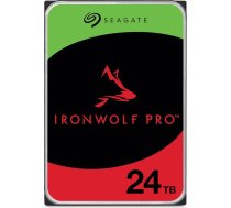 Seagate IronWolf Pro 24TB NAS iekšējais cietais disks 3,5" 7200RPM CMR 256MB Cache SATA 6GB/S + 3 gadu glābšanas pakalpojums Modelis Nr.: ST24000NT002