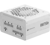 CORSAIR RM750e (2025) PilnД«bДЃ modulДЃrs zema trokЕЎЕ†a lД«meЕ†a ATX baroЕЎanas bloks ar 12V-2x6 kabeДјiem - ATX 3.1 un PCIe 5.1 saderД«gs, Cybenetics Gold efektivitДЃte, 105В°C kondensatori, moderns gaidД«ЕЎanas reЕѕД«ms - balts