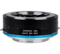 Fotodiox Pro objektīvu montāžas adapteris - Minolta Rokkor (SR / MD / MC) SLR objektīvs uz Sony Alpha E-M bezspoguļa kameras korpusu - melns/melns/sudrabains