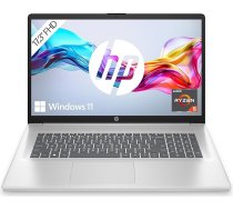 HP klēpjdators ar 17,3" FHD displeju, AMD Ryzen 5 7520U, 16 GB DDR5 RAM, 512 GB SSD, AMD Radeon Graphics, Windows 11, QWERTZ, sudraba ar 25 GB Dropbox atmiņas uz 12 mēnešiem