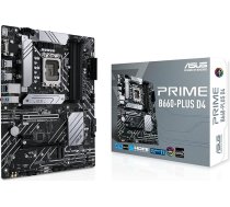 ASUS Prime B660-PLUS D4 LGA 1700 (Intel 12. paaudzes) ATX pamatplate (PCIe 4.0, DDR4.3xM.2 slots, 2,5 GB LAN, priekšējais USB 3.2 Gen 1 Type-C, Thunderbolt 4 Header atbalsts)