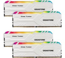 RGB DDR4 RAM: GIGASTONE Game Turbo 32GB Kit (4x8GB) DDR4-3200MHz PC4-25600 CL 16-18-18-40 Intel XMP 2.0 AMD Ryzen 1.35V UDIMM 288 Pin Unbuffered NNon-ECC Unbuffered Desktop Memory he White he White
