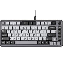 YUNZII RT75 Rapid Trigger Gaming Keyboard Hall Effect Keyboard Magnētiskā slēdža regulējams ieslēgums Esports 75% Layout TKL Mechanical Keyboard RGB PBT Keycaps (Black, Gateron Silky Pro)