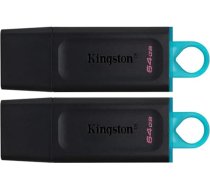 Kingston DataTraveler Exodia DTX/64GB-2P USB atmiņas karte 3.2 Gen 1 ar aizsargvāciņu un atslēgu piekariņu dažādās krāsās