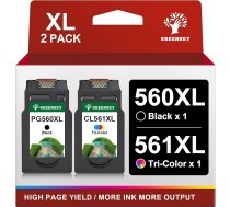 GREENSKY 560 561 Patronen XL PG-560XL CL-561XL Multipack Ersatz für Canon Druckerpatronen 560 560 PG 560 XL schwarz und CL 561 XL für Canon Pixma TS5350 TS5351 TS5352 TS5353 TS7451 TS7450 Drucker