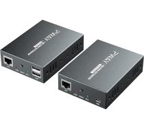 PW-DT252K HDMI KVM USB Extender 492ft/150m pārraide pa vienu Cat5e/6/7 HD 1080P Atbalsta TCP/IP un Loop-Out funkciju