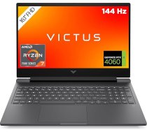 HP Victus Gaming Laptop | 16,1 collu FHD 144 Hz displejs | AMD Ryzen 7-7840HS | 16 GB DDR5 RAM | 512 GB SSD | NVIDIA GeForce RTX 4060 | Windows 11 Home | QWERTZ tastatūra | Black | [Ekskluzīvi Amazon]