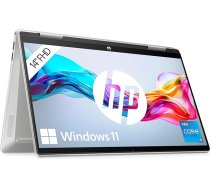 HP Pavilion x360 2-in-1 klēpjdators | 14 collu FHD IPS skārienjūtīgais ekrāns | Intel Core i5-1235U | 16 GB RAM | 512 GB SSD | Intel Iris Xe grafiskā karte | QWERTZ tastatūra | Windows 11 Home | Sudrabs
