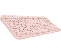 Logitech K380 Bezvadu Bluetooth tastatūra, vairāku ierīču un Easy-Switch funkcija, Windows un Apple saīsnes, PC / Mac / planšetdators / planšetdators / mobilais tālrunis / Apple iOS + TV, spāņu QWERTY izkārtojums - rozā krāsā